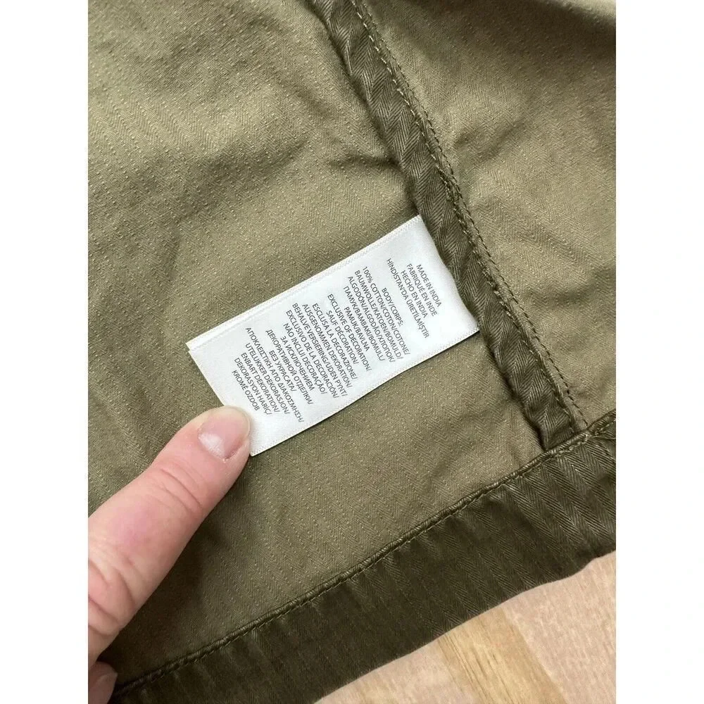 Polo Ralph Lauren Green Military Jacket Coat USA Flag Patch Child Size S 6‎